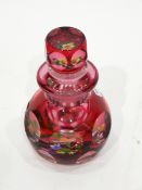 Glass scent bottle by John Deacons,