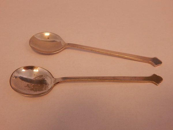 In the style of Charles Rennie Mackintosh four Miss Cranston's Tearooms pair of electroplated