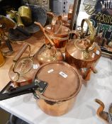 Copper jam pan with lid,