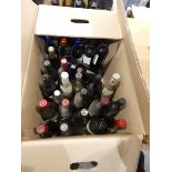 Two boxes of mixed wine including European and American