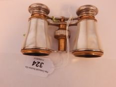 Pair of Victorian mother-of-pearl opera glasses