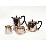 Silver plated coffee pot, hot water jug,