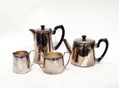 Silver plated coffee pot, hot water jug,