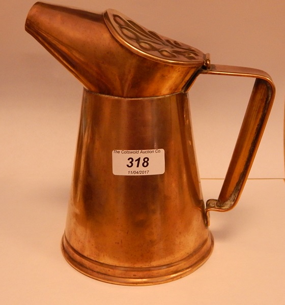 Victorian brass jug,