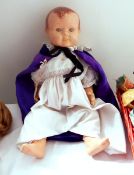 Vintage composition doll with open-close eyes,