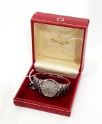 Gentleman's Omega automatic stainless steel bracelet watch in case