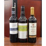 Sherry and Vina Albali Reserva 2009 (5 bottles) and four bottles of Blaxland Estate Shiraz