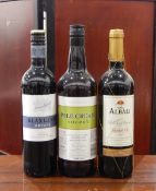 Sherry and Vina Albali Reserva 2009 (5 bottles) and four bottles of Blaxland Estate Shiraz