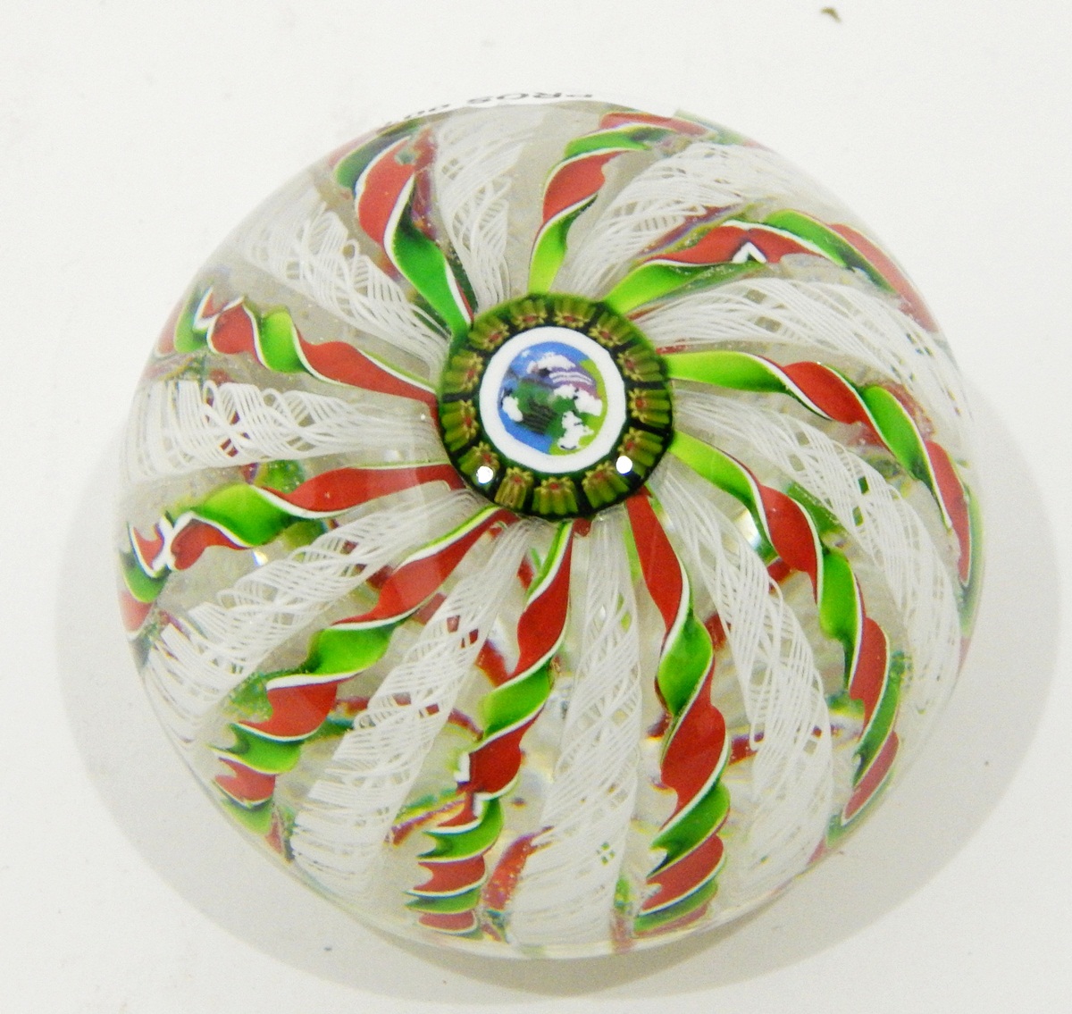 Limited edition glass paperweight by William Manson of domed circular form depicting a glittering - Image 3 of 3