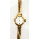 Lady's Rotary 9ct gold evening watch with bracelet,