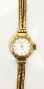 Lady's Rotary 9ct gold evening watch with bracelet,