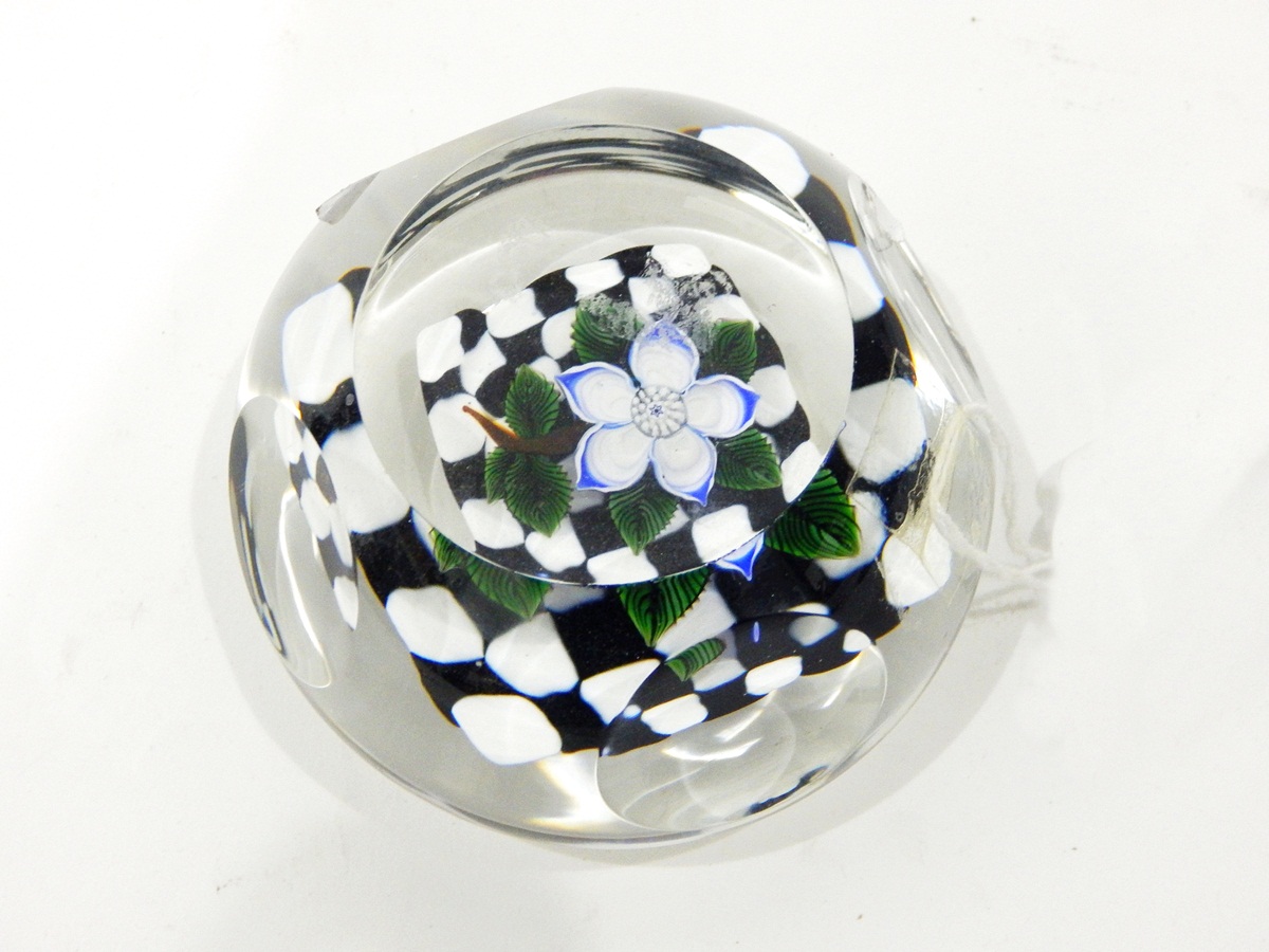 Matched pair of glass paperweights by John Deacons, - Image 2 of 3