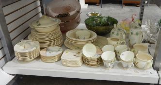 Quantity of Royal Doulton 'The Coppice' pattern tableware comprising teacups and saucers,