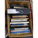Large quantity of books on porcelain and glass (3 boxes)