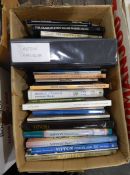 Large quantity of books on porcelain and glass (3 boxes)