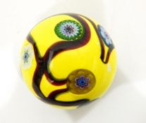Large Murano glass paperweight by Drusolina Rossi of domed circular form,