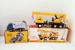 Dinky Coles Hydra truck, 150T, boxed (box damaged) and Budgie No.
