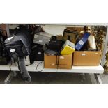 Quantity of 20th century photographic equipment to include cameras, tripods,