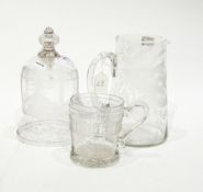 Three items of Victorian railway related glass commemorating the opening of the Newcastle High