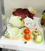 Quantity of Carltonware of various designs including cruet set, leaf-moulded dishes,