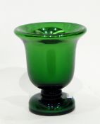 Victorian green mercury glass vase by Varnish & Co of London,