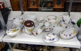 Quantity of Royal Worcester 'Evesham' pattern tableware including tureens and covers,