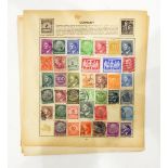 Quantity of 20th century stamps from around the world, loose and stuck down, etc.