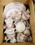 Masons ironstone 'Manchu' part dinner service including coffee pot, teapot, dinner plates, teacups,