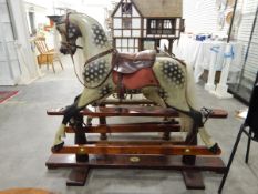 Modern rocking horse made by 'The Rocking Horse Workshop, Dan and Kiss, Shropshire,