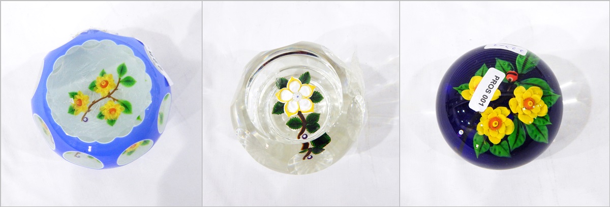 Glass paperweight by John Deacons,