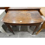 Early 18th century oak side table fitted a drawer to frieze, raised on square tapering supports,