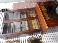 Victorian mahogany glazed bookcase,