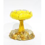 19th century Royal Worcester table centrepiece in the form of a lotus flower,