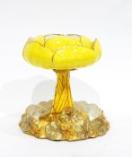 19th century Royal Worcester table centrepiece in the form of a lotus flower,