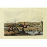 After H Alken Colour etchings "Bibury Meeting in its Palmy Days",
