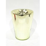 Uranium mercury glass vase/ice bucket, circa 1940,