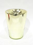 Uranium mercury glass vase/ice bucket, circa 1940,