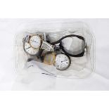 Gentleman's MuDu gilt metal strap watch, Ingersoll Triumph open faced chrome pocket watch,