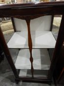 Mid 20th century china display cabinet on squat cabriole supports,