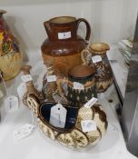 Quantity of Royal Doulton including stoneware harvest jug, two Slater's patent jugs,