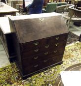 George III oak bureau,