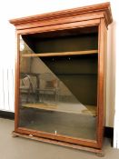 Edwardian dwarf china display cabinet,