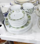 Copeland "Dauphine" part service, dinner plates, side plates,