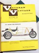 Large quantity of The Veteran and Vintage magazine dating through the 50's, 60's and early 70's,
