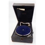Linguaphone portable gramophone and repeater model number 6,