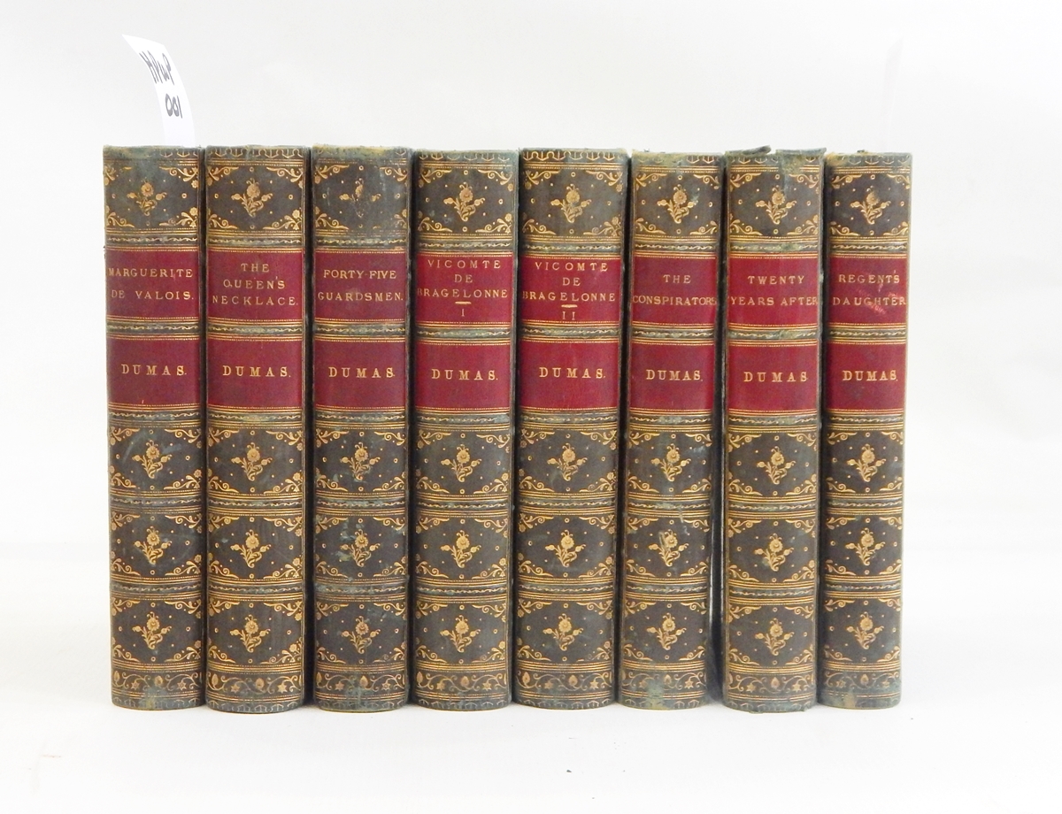 Fine bindings:- Dumas, Alexandre, Works including "The Queen's Necklace", "Forty Five Guardsmen",