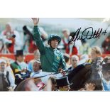 Framed and signed photograph of Frankie Dettori,