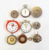 Three stopwatches,