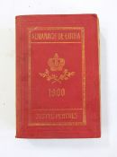 Almanach de Gotha with examples dating from the 1840's to 1930's including WWI and WWII volumes