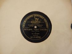 HMV red label 10" records,